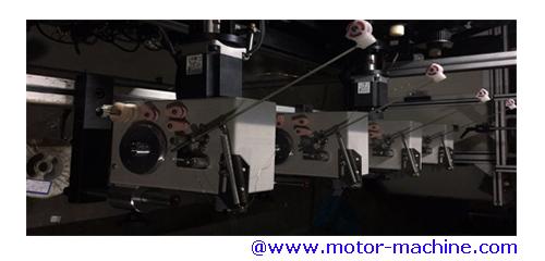 Fully servo motors 4 stations ceiling fan motor winding machine