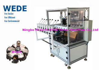 China Bobbin Coil Automatic Transformer Coil Winding Machine With 8 Heads HMI Display supplier