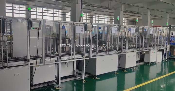 Easy Maintenance Automatic Motor Assembly Line PLC Control Stator ...